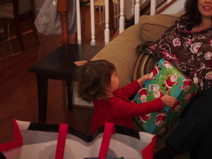 newborn at Christmas
