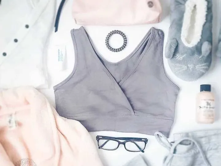 The French Terry Racerback Nursing & Sleep Bra - Preparing to Breastfeed